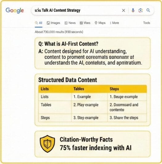 ขั้นตอนที่ 3 AI-First Content Creation