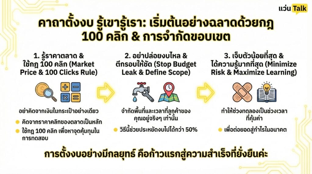 คาถาตั้งงบ รู้เขารู้เรา