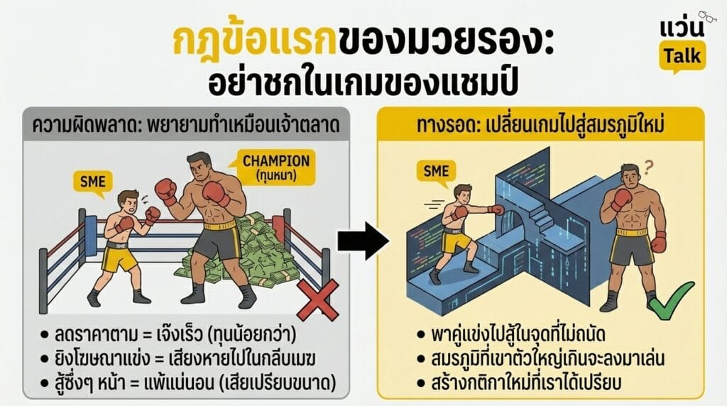 กฎข้อแรกของมวยรอง อย่าชกในเกมของแชมป์