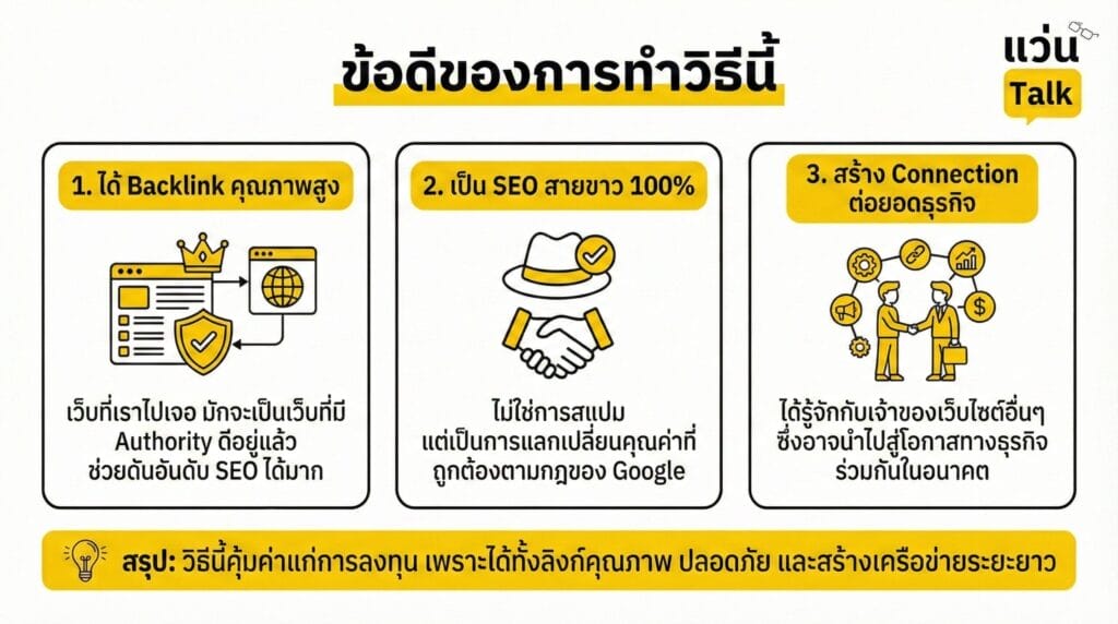 ข้อดีของการทำวิธีนี้