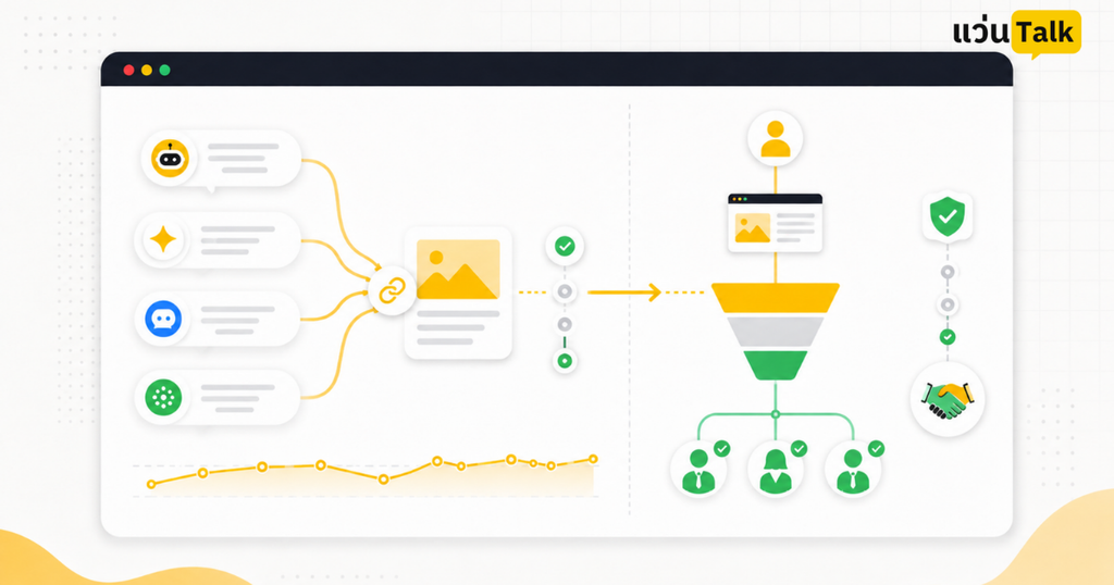 ภาพการวัดการถูกอ้างอิงใน AI Search แยกออกจากการวัดคุณภาพ Lead และการตัดสินใจทางธุรกิจ