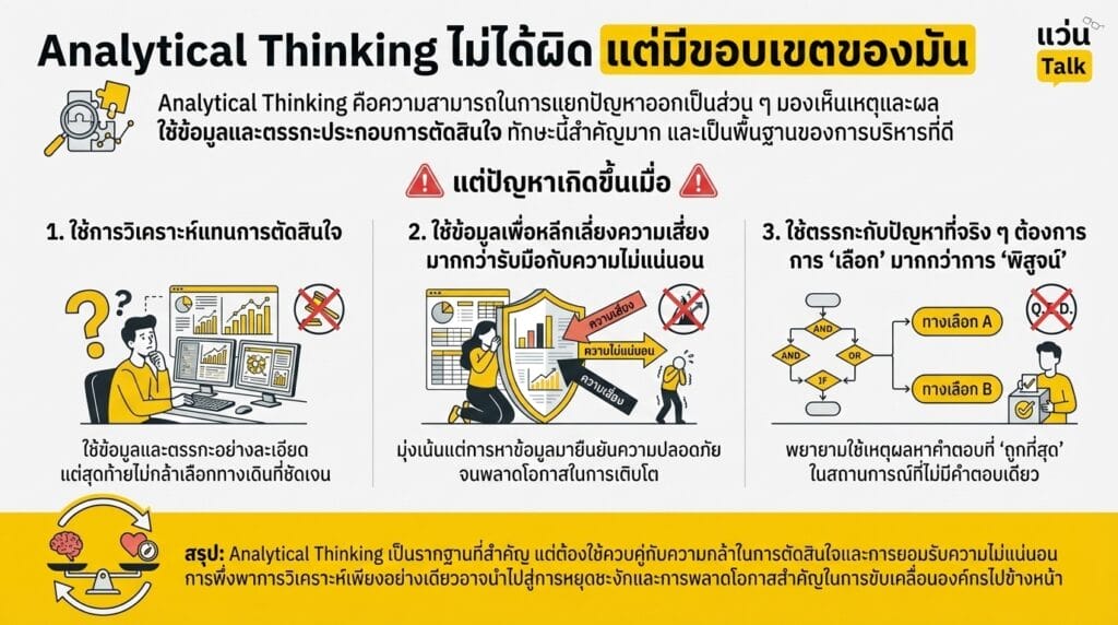 Analytical Thinking ไม่ได้ผิด แต่มีขอบเขตของมัน


