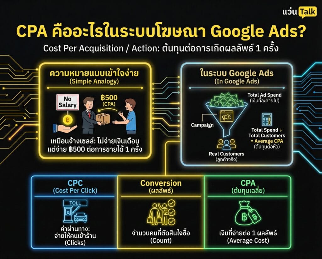 CPA คืออะไรในระบบโฆษณา Google Ads
