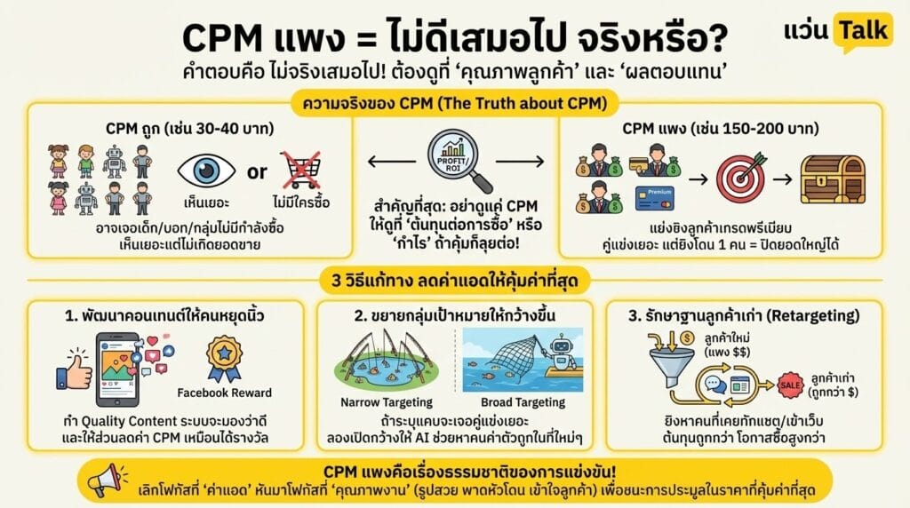 CPM แพง = ไม่ดีเสมอไป จริงหรือ?