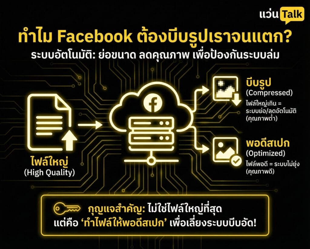 ทำไม Facebook ต้องบีบรูปเราจนแตก?
