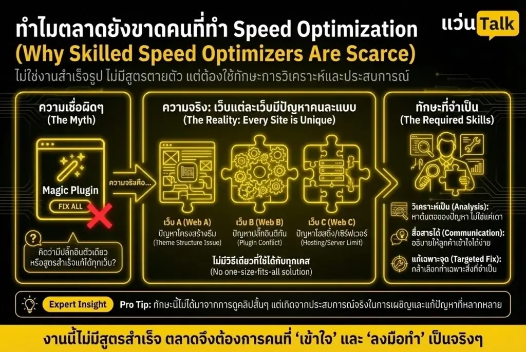 ทำไมตลาดยังขาดคนที่ทำ Speed Optimization ได้ดี