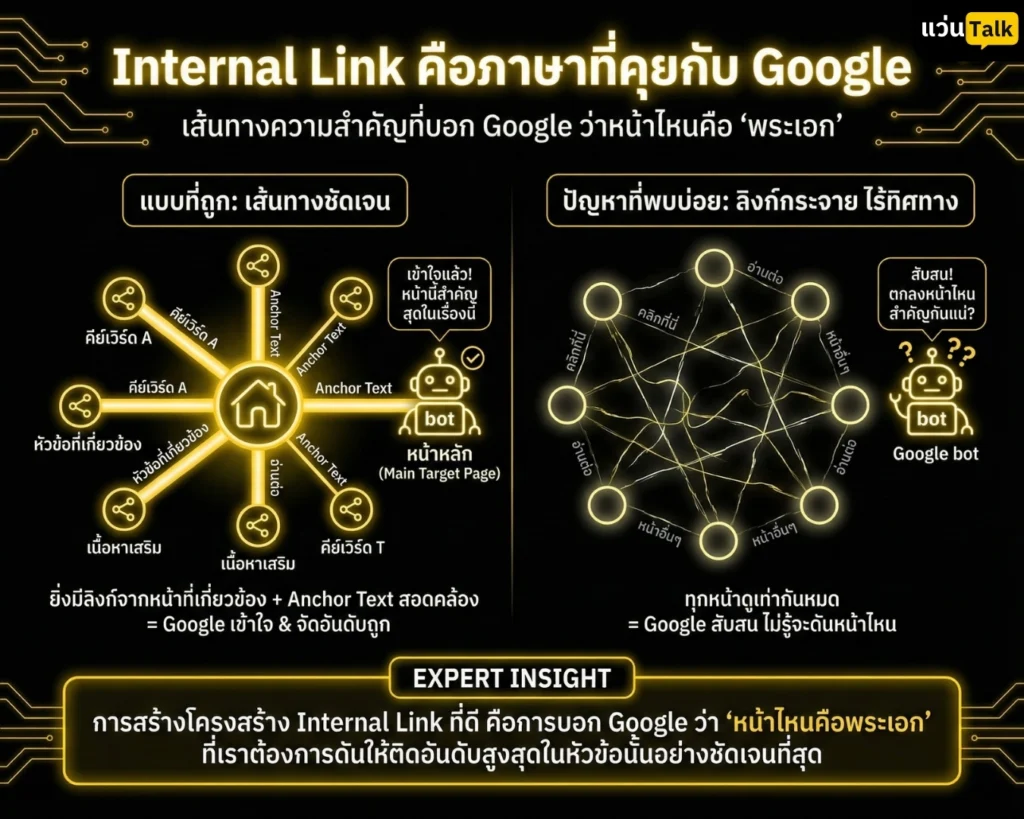 Internal Link คือภาษาที่คุยกับ Google
