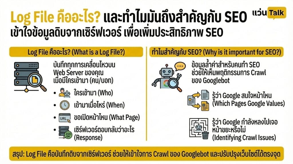 Log File คืออะไร? และทำไมมันถึงสำคัญกับ SEO