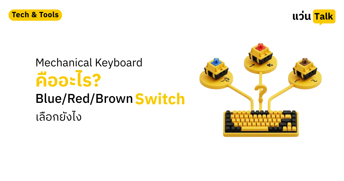 Mechanical Keyboard คืออะไร_ Blue_Red_Brown Switch