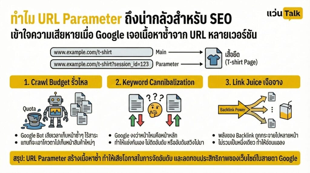 ทำไม URL Parameter ถึงน่ากลัวสำหรับ SEO