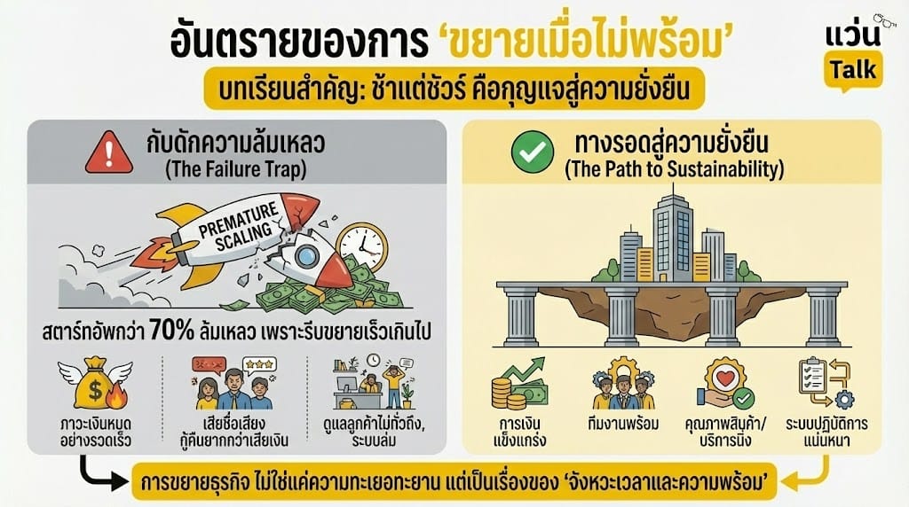 อันตรายของขยายเมื่อไม่พร้อม