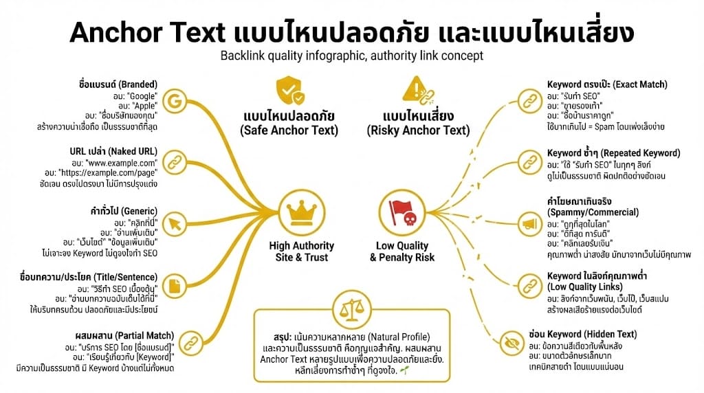 Anchor Text แบบไหนปลอดภัย และแบบไหนเสี่ยง