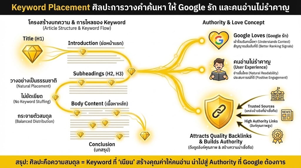 Keyword Placement ศิลปะการวางคำค้นหา ให้ Google รัก และคนอ่านไม่รำคาญ
